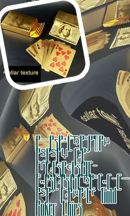 Gold poker set